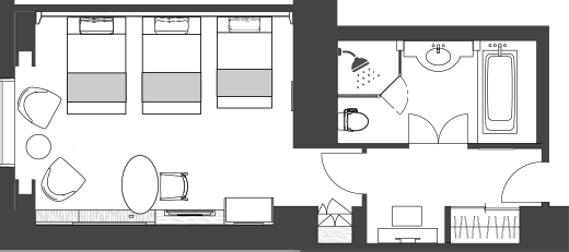 奢华客房 三人房 不可指定外景