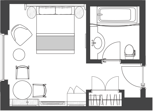 高级客房 大床房 彩虹桥景观一侧 / 不可指定外景