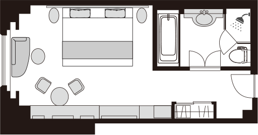 豪华客房 超大床房 彩虹桥景观一侧