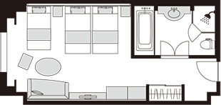 豪华房 Triple 不可指定外景