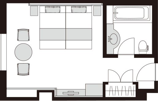 高级客房 双床房