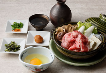 Tokyo Beef sukiyaki pot Tateyama Shuchusen (90ml) Set