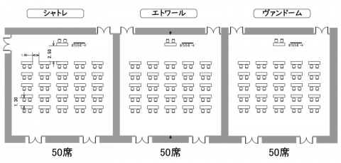 試験会場②　中宴会場