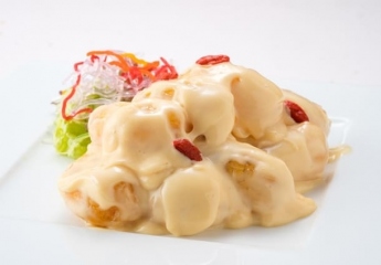 海老のマヨネーズソースかけ