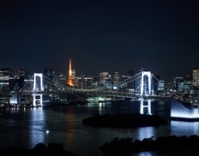 グランドニッコー東京 台場の客室から楽しめる夜景
