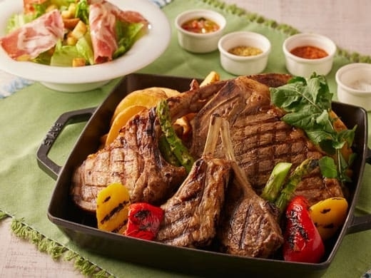 【Meat Platter Selection】　～豪快！骨付きグリルミート盛り合わせ～
