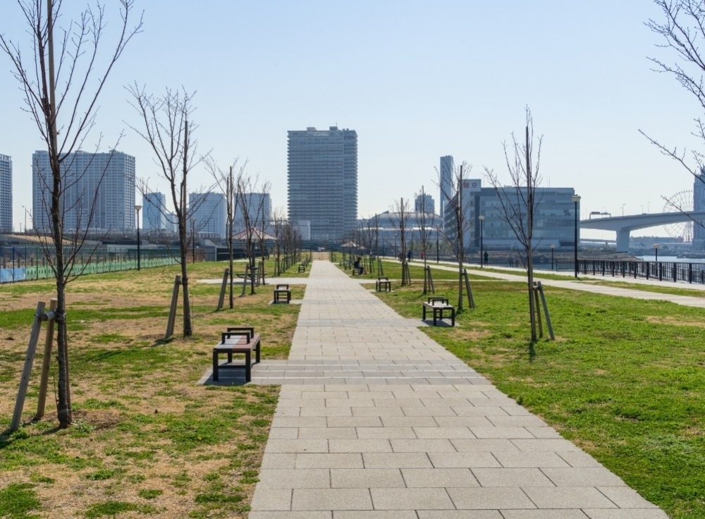 豊洲ぐるり公園を散策・夜景を満喫する