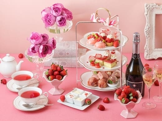 あまおうアフタヌーンティーセット ～赤い宝石～