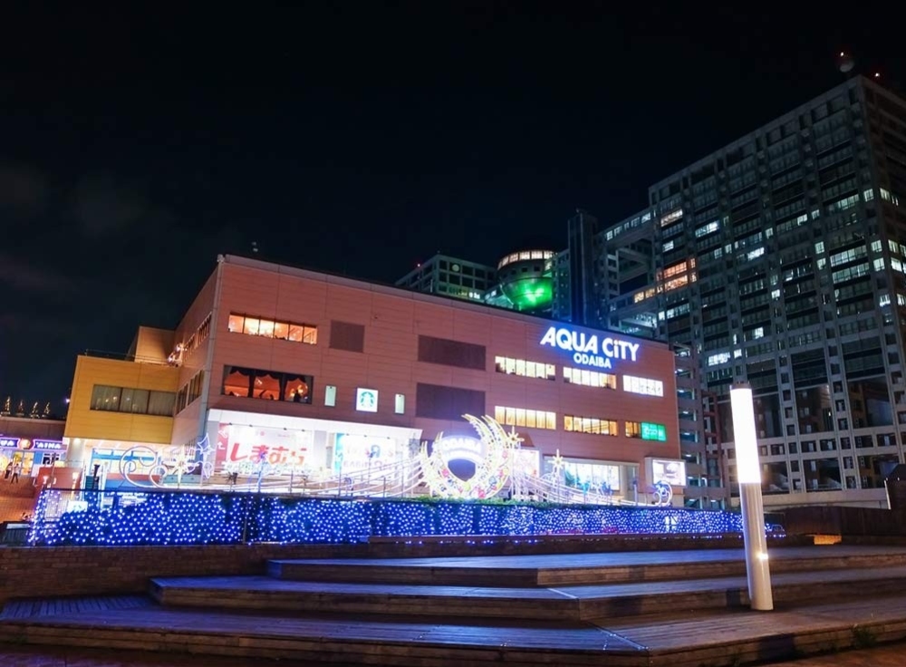 お台場の屋内回遊エリア（アクアシティお台場・デックス東京ビーチ）