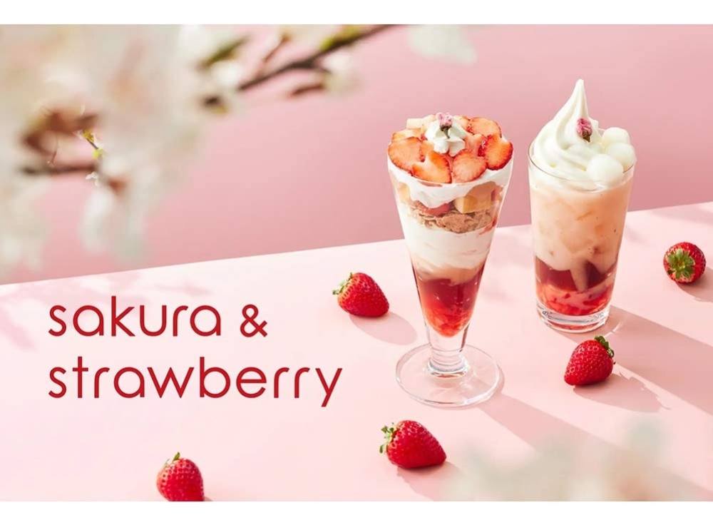 nana’s green tea｜桜×いちごの春限定パフェ＆ドリンク