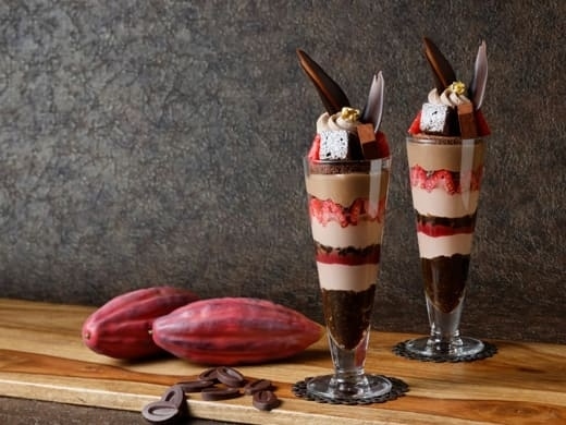 至福のチョコレートパフェ ～カカオとフランボワーズの余韻～