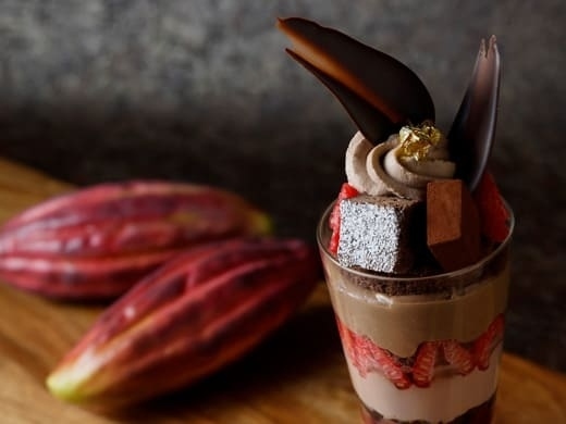 至福のチョコレートパフェ ～カカオとフランボワーズの余韻～