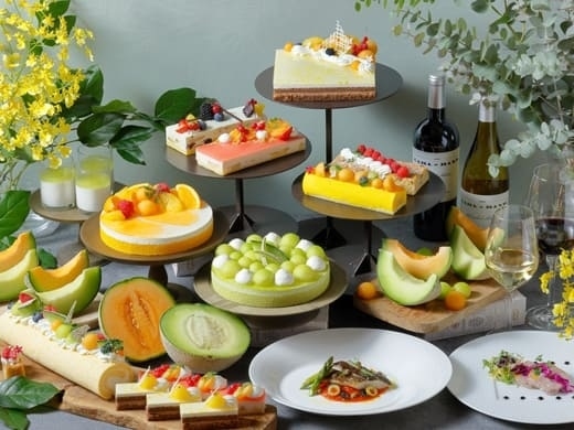 初夏のプリフィックスランチ　～メロンデザートブッフェ＆メロン食べ放題～