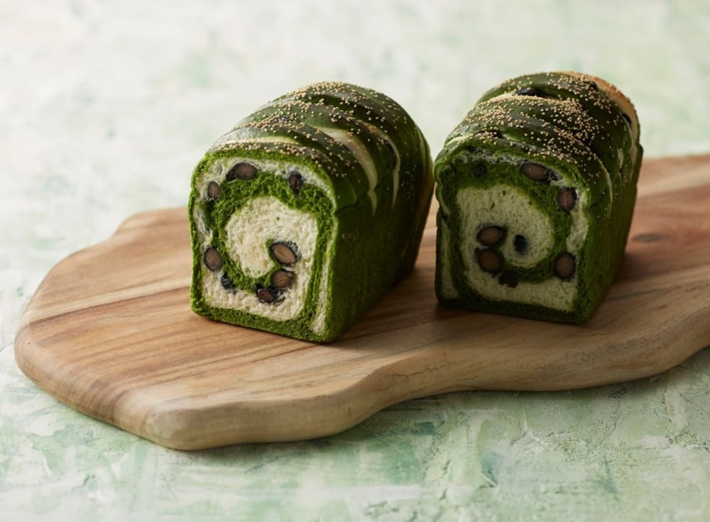 丹波の黒豆と抹茶のブレッド