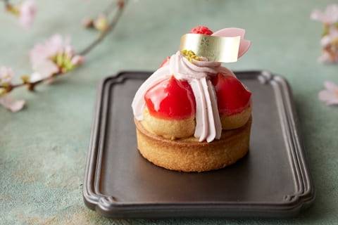 桜とフランボワーズのサントノーレ