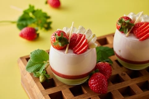 いちごと抹茶のヴェリーヌ