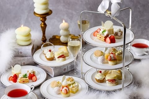 ◇「ホワイトアフタヌーンティーセット」グラススパークリング付き特別プラン