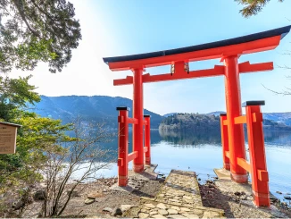 Torii Gate at Lake Ashi, Hakone