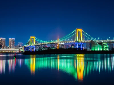 Panoramic views from Tokyo Bay