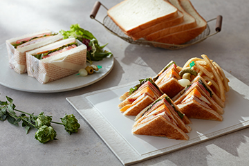 Sandwiches made from hotel-original luxury breads