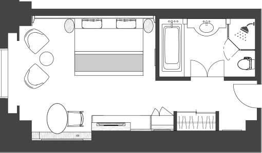 Deluxe Grand King Rainbow Bridge Side