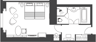 Luxury Twin Rainbow Bridge Side / No Designated View