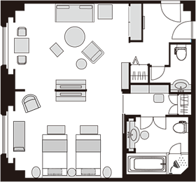 Deluxe Suite Room Rainbow Bridge Side
