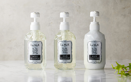 Shampoo, Conditioner, Body soap