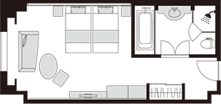 Deluxe Twin Rainbow Bridge Side