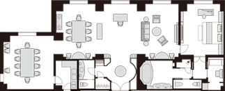 로열 스위트 룸 더블 레인보 브리지 측