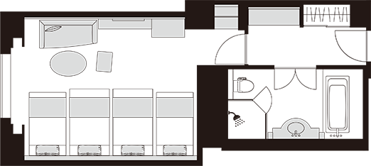 럭셔리 룸 4인실