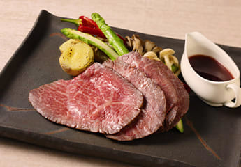 Roasted Tokachi Poroshiri Wagyu beef Haskap fond de veau sauce