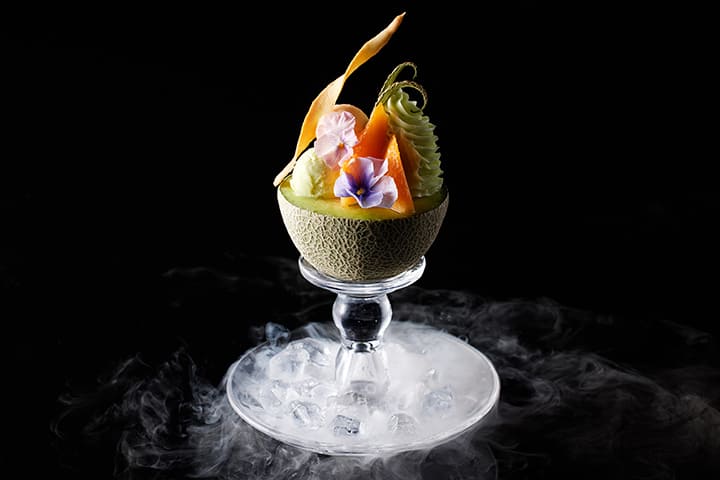 画像：大人の贅沢メロンパフェ