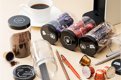 客室設置ネスプレッソの使用済カプセルをボールペンへ再生