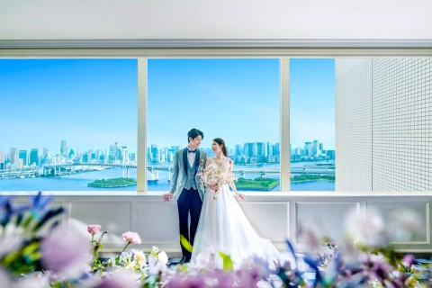 お台場の絶景ホテルで叶えるフォトウエディング 