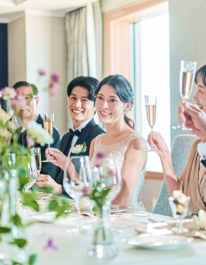 写真：少人数での披露宴