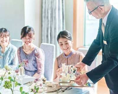 写真：少人数での披露宴