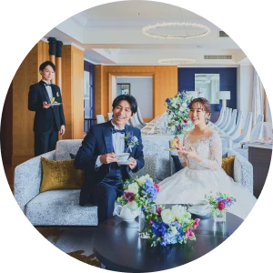 写真：結婚式の様子