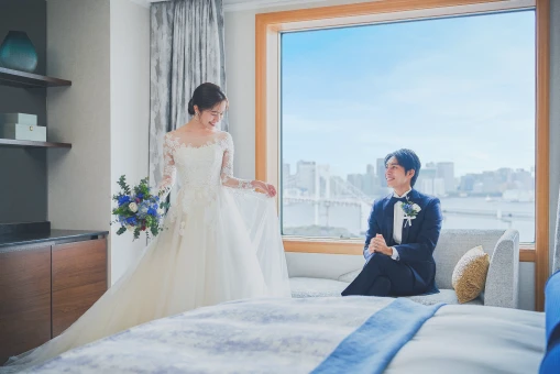 写真：新郎新婦