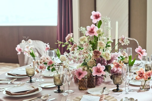 写真：テーブルセッティング